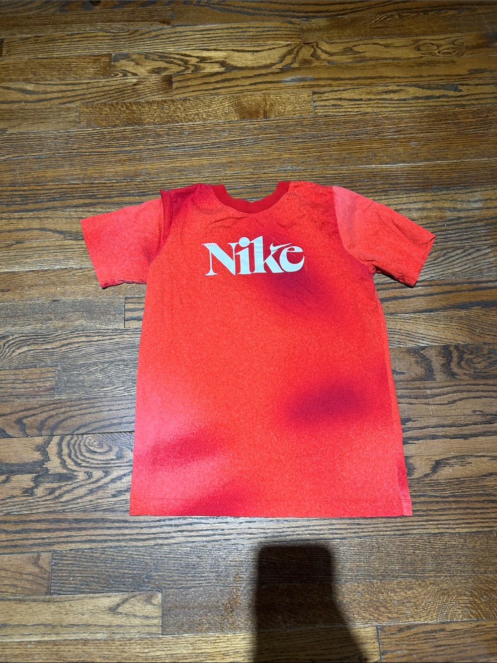 Nike Kids Red Graphic Logo Tee